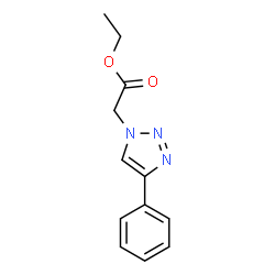 ChemSpider 2D Image | Ethyl (4-phenyl-1H-1,2,3-triazol-1-yl)acetate | C12H13N3O2