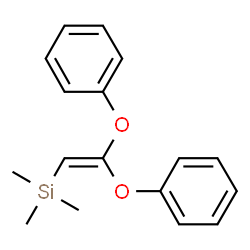 ChemSpider 2D Image | (2,2-Diphenoxyvinyl)(trimethyl)silane | C17H20O2Si