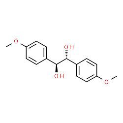 ChemSpider 2D Image | (1R,2S)-1,2-Bis(4-methoxyphenyl)-1,2-ethanediol | C16H18O4