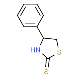 ChemSpider 2D Image | 4-Phenylthiazolidine-2-thione | C9H9NS2