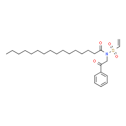 ChemSpider 2D Image | N-(2-Oxo-2-phenylethyl)-N-(vinylsulfonyl)hexadecanamide | C26H41NO4S