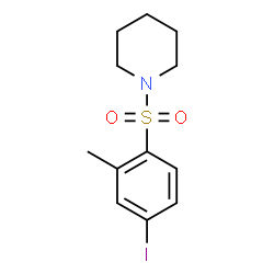 ChemSpider 2D Image | 1-[(4-Iodo-2-methylphenyl)sulfonyl]piperidine | C12H16INO2S