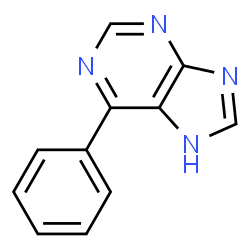 ChemSpider 2D Image | 6-Phenyl-1H-purine | C11H8N4