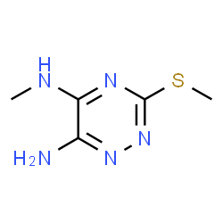 ChemSpider 2D Image | N~5~-Methyl-3-(methylsulfanyl)-1,2,4-triazine-5,6-diamine | C5H9N5S