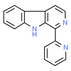 ChemSpider 2D Image | 1-(2-Pyridinyl)-9H-beta-carboline | C16H11N3