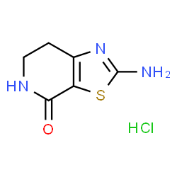 ChemSpider 2D Image | 2-Amino-6,7-dihydro[1,3]thiazolo[5,4-c]pyridin-4(5H)-one hydrochloride (1:1) | C6H8ClN3OS