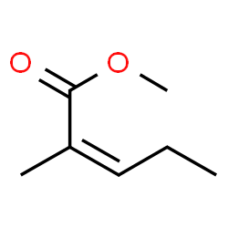 ChemSpider 2D Image | Methyl (2Z)-2-methyl-2-pentenoate | C7H12O2