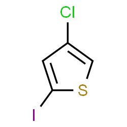 ChemSpider 2D Image | 4-Chloro-2-iodothiophene | C4H2ClIS
