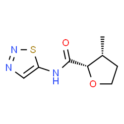 ChemSpider 2D Image | (2S,3R)-3-Methyl-N-(1,2,3-thiadiazol-5-yl)tetrahydro-2-furancarboxamide (non-preferred name) | C8H11N3O2S