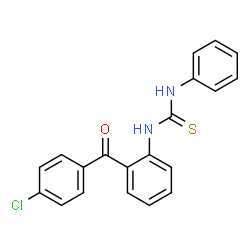 ChemSpider 2D Image | 1-[2-(4-Chlorobenzoyl)phenyl]-3-phenylthiourea | C20H15ClN2OS
