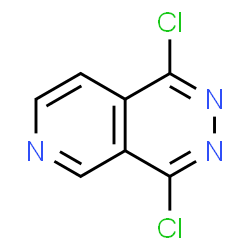 ChemSpider 2D Image | 1,4-dichloropyrido[3,4-d]pyridazine | C7H3Cl2N3