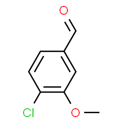 ChemSpider 2D Image | 4-Chloro-3-methoxybenzaldehyde | C8H7ClO2