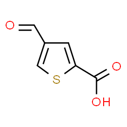 ChemSpider 2D Image | 4-Formyl-2-thiophenecarboxylic acid | C6H4O3S