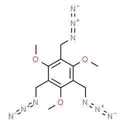 ChemSpider 2D Image | 1,3,5-Tris(azidomethyl)-2,4,6-trimethoxybenzene | C12H15N9O3