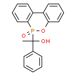 ChemSpider 2D Image | 1-(6-Oxido-6H-dibenzo[c,e][1,2]oxaphosphinin-6-yl)-1-phenylethanol | C20H17O3P