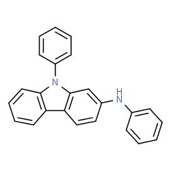 ChemSpider 2D Image | N,9-Diphenyl-9H-carbazol-2-amine | C24H18N2
