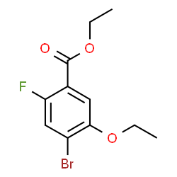 ChemSpider 2D Image | Ethyl 4-bromo-5-ethoxy-2-fluorobenzoate | C11H12BrFO3