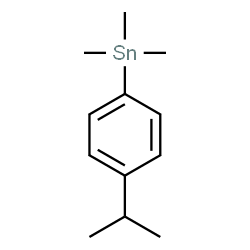 ChemSpider 2D Image | (4-Isopropylphenyl)(trimethyl)stannane | C12H20Sn
