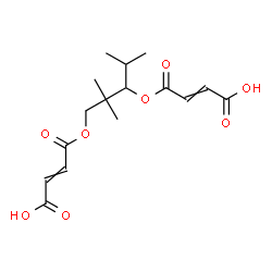 ChemSpider 2D Image | (2E,2'E)-4,4'-[(2,2,4-Trimethyl-1,3-pentanediyl)bis(oxy)]bis(4-oxo-2-butenoic acid) | C16H22O8