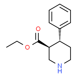 ChemSpider 2D Image | Ethyl (3S,4R)-4-phenyl-3-piperidinecarboxylate | C14H19NO2