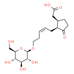ChemSpider 2D Image | tuberonic acid glucoside | C18H28O9