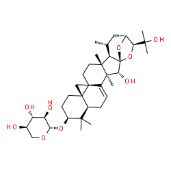 ChemSpider 2D Image | 7,8-Didehydrocimigenol 3-O-Î²-D-xylopyranoside | C35H54O9
