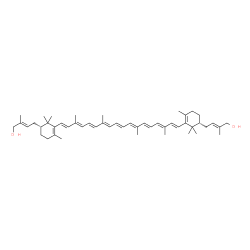 ChemSpider 2D Image | (2E,2'E)-4,4'-(2R,2'R)-beta,beta-Carotene-2,2'-diylbis(2-methyl-2-buten-1-ol) | C50H72O2