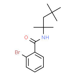 ChemSpider 2D Image | 2-bromo-N-(1,1,3,3-tetramethylbutyl)benzamide | C15H22BrNO