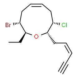 ChemSpider 2D Image | 12-epi-obtusenyne | C15H20BrClO