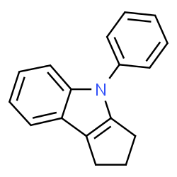 ChemSpider 2D Image | cyclopent[b]indole, 1,2,3,4-tetrahydro-4-phenyl- | C17H15N