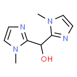 ChemSpider 2D Image | Bis(1-methyl-1H-imidazol-2-yl)methanol | C9H12N4O