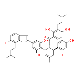 ChemSpider 2D Image | Mulberrofuran T | C44H44O9
