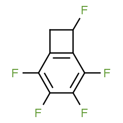 ChemSpider 2D Image | 2,3,4,5,7-Pentafluorobicyclo[4.2.0]octa-1,3,5-triene | C8H3F5