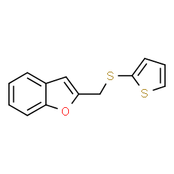 ChemSpider 2D Image | 2-[(2-Thienylsulfanyl)methyl]-1-benzofuran | C13H10OS2