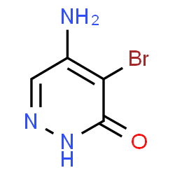 ChemSpider 2D Image | 5-Amino-4-bromo-3(2H)-pyridazinone | C4H4BrN3O