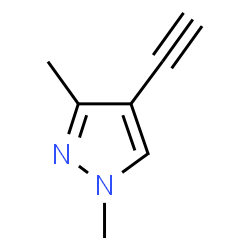 ChemSpider 2D Image | 4-ethynyl-1,3-dimethylpyrazole | C7H8N2