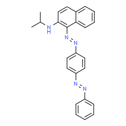 ChemSpider 2D Image | n-(isopropyl)-1-((4-(phenylazo)phenyl)azo)naphthalen-2-amine | C25H23N5