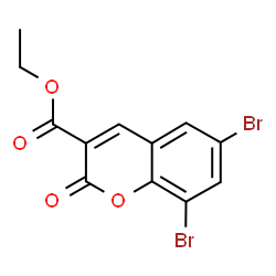 ChemSpider 2D Image | ETHYL 6,8-DIBROMO-2-OXO-2H-CHROMENE-3-CARBOXYLATE | C12H8Br2O4