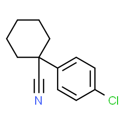 ChemSpider 2D Image | 1-(4-Chlorophenyl)cyclohexanecarbonitrile | C13H14ClN