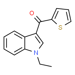 ChemSpider 2D Image | (1-Ethyl-1H-indol-3-yl)(2-thienyl)methanone | C15H13NOS