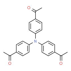 ChemSpider 2D Image | 1,1',1''-(Nitrilotri-4,1-phenylene)triethanone | C24H21NO3