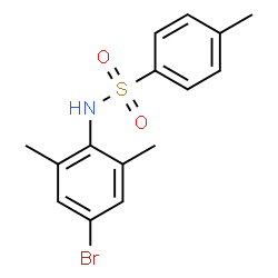 ChemSpider 2D Image | N-(4-Bromo-2,6-dimethylphenyl)-4-methylbenzenesulfonamide | C15H16BrNO2S