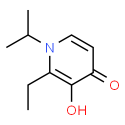 ChemSpider 2D Image | 2-Ethyl-3-hydroxy-1-isopropyl-4(1H)-pyridinone | C10H15NO2