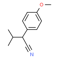 ChemSpider 2D Image | 2-(4-Methoxyphenyl)-3-methylbutanenitrile | C12H15NO