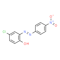 ChemSpider 2D Image | 4-Chloro-2-[(E)-(4-nitrophenyl)diazenyl]phenol | C12H8ClN3O3