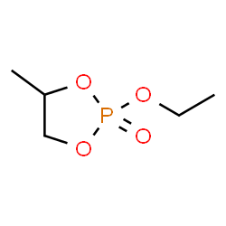 ChemSpider 2D Image | 2-Ethoxy-4-methyl-1,3,2-dioxaphospholane 2-oxide | C5H11O4P