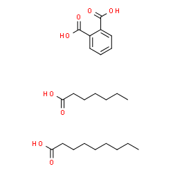 ChemSpider 2D Image | heptanoic acid; nonanoic acid; phthalic acid | C24H38O8
