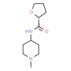 ChemSpider 2D Image | (2R)-N-(1-Methyl-4-piperidinyl)tetrahydro-2-furancarboxamide | C11H20N2O2