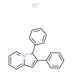 ChemSpider 2D Image | 2,3-Diphenyl-3H-indolizinium chloride | C20H16ClN