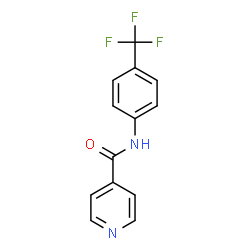 ChemSpider 2D Image | N-[4-(Trifluoromethyl)phenyl]isonicotinamide | C13H9F3N2O